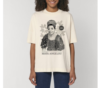 T-shirt unisex oversize | Maya Angelou  vintage white