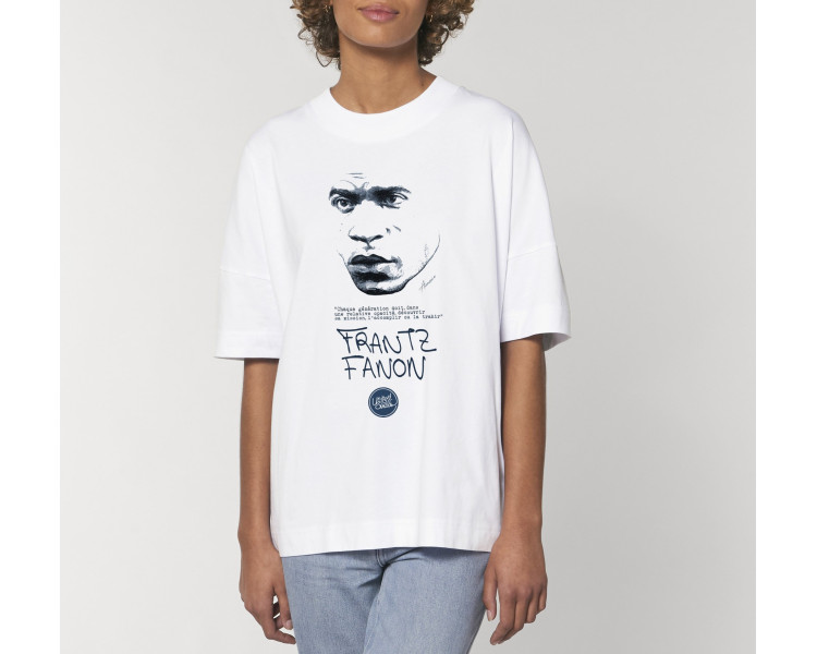 T-shirt unisex oversize | Frantz Fanon blanc