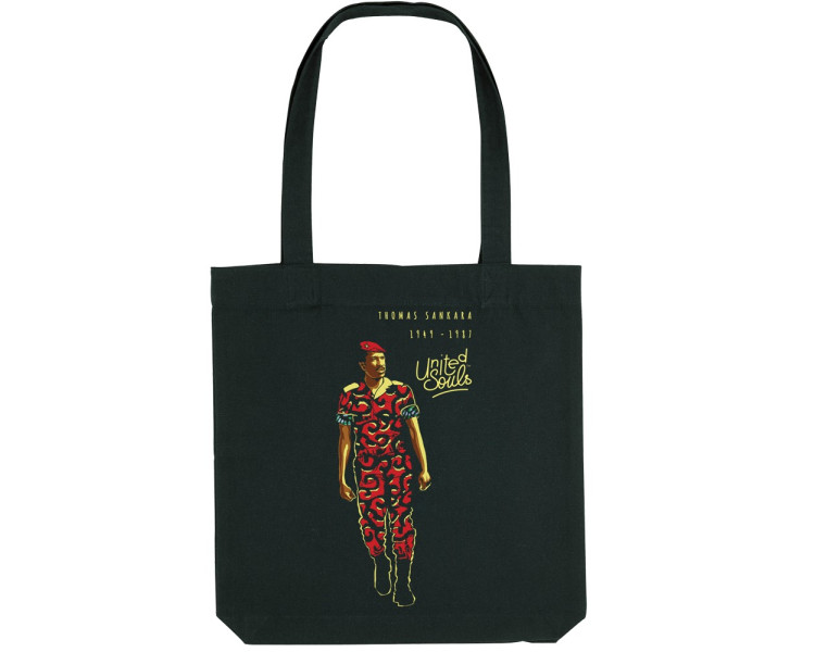 Tote bag écologique Thomas Sankara - couleur noir