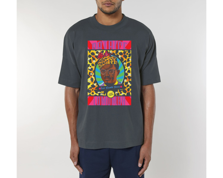 Lumumba Pop Art  I Le T-shirt oversize Unisexe