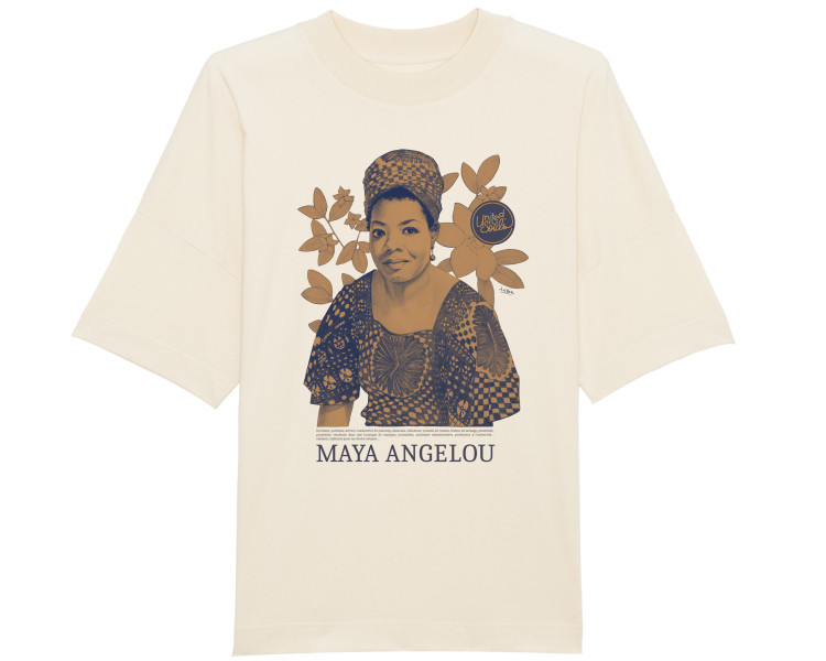Maya Angelou Blue I Le T-shirt Unisexe Oversize