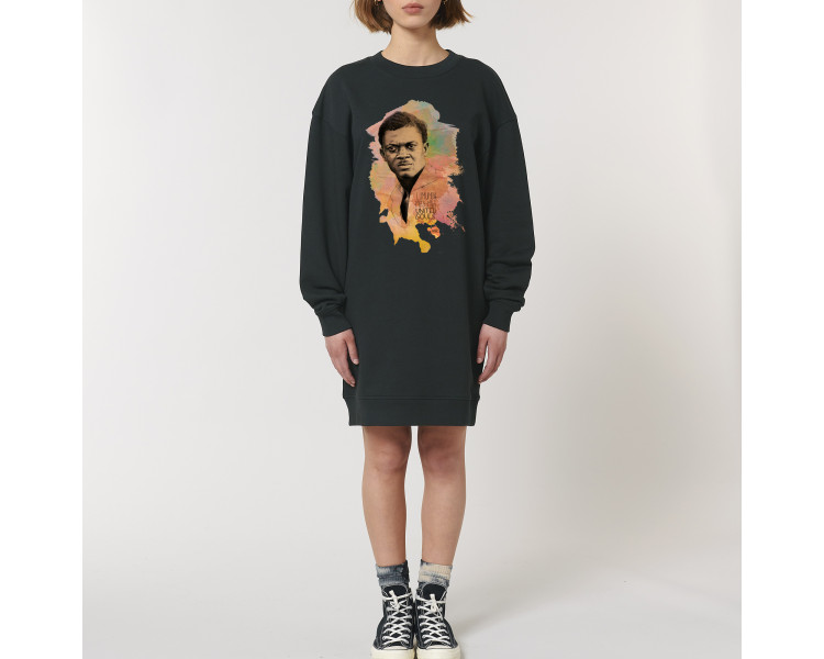 PATRICE LUMUMBA color I La Robe Sweat-shirt Oversize